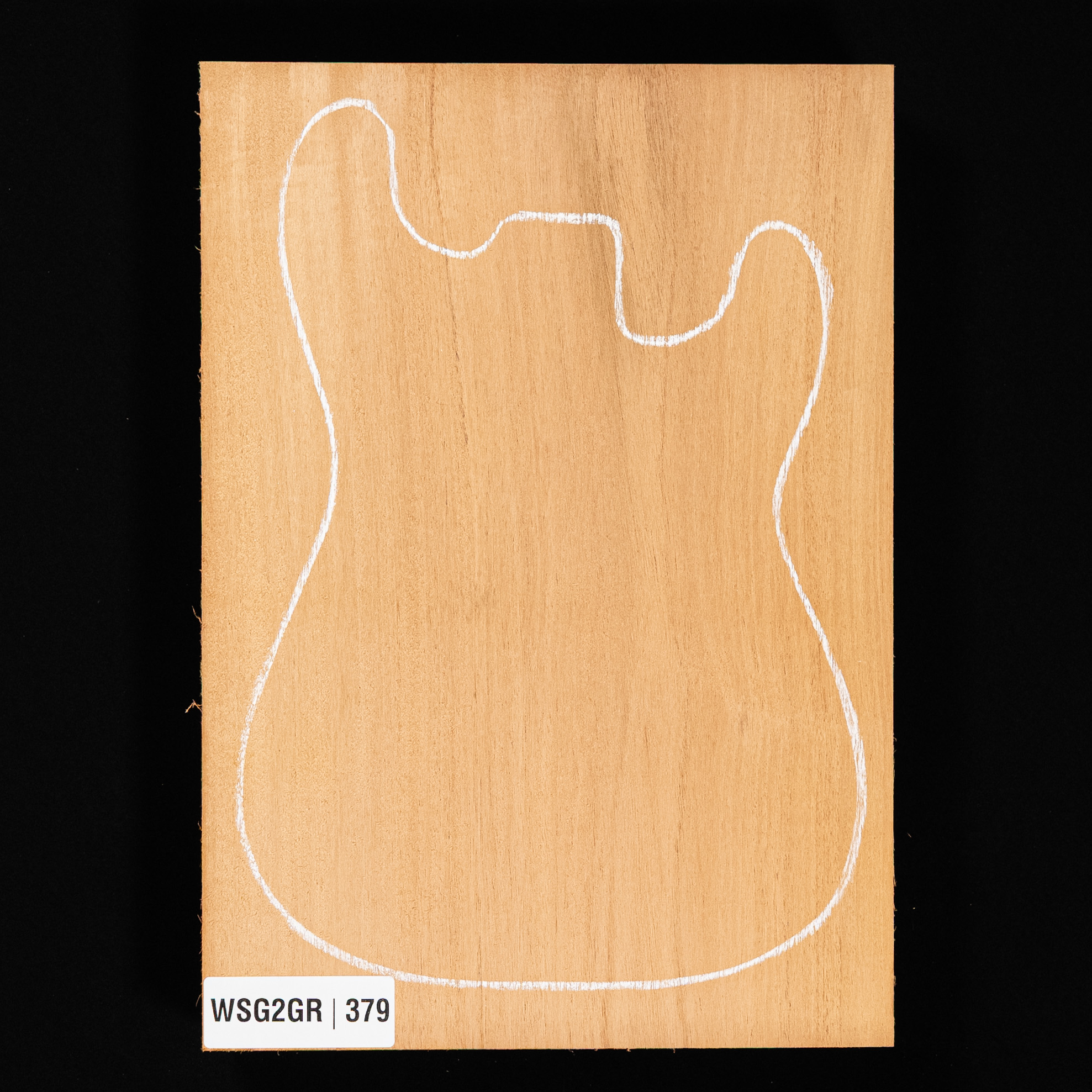 Cuerpo en bruto de caoba hondureña, 1 pieza (12,2 lb) - 379