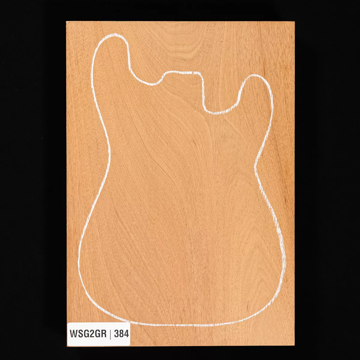 Cuerpo en bruto de caoba hondureña, 1 pieza (11,1 lb) - 384 Cuerpo en bruto de caoba hondureña, 1 pieza (11,1 lb) - 384