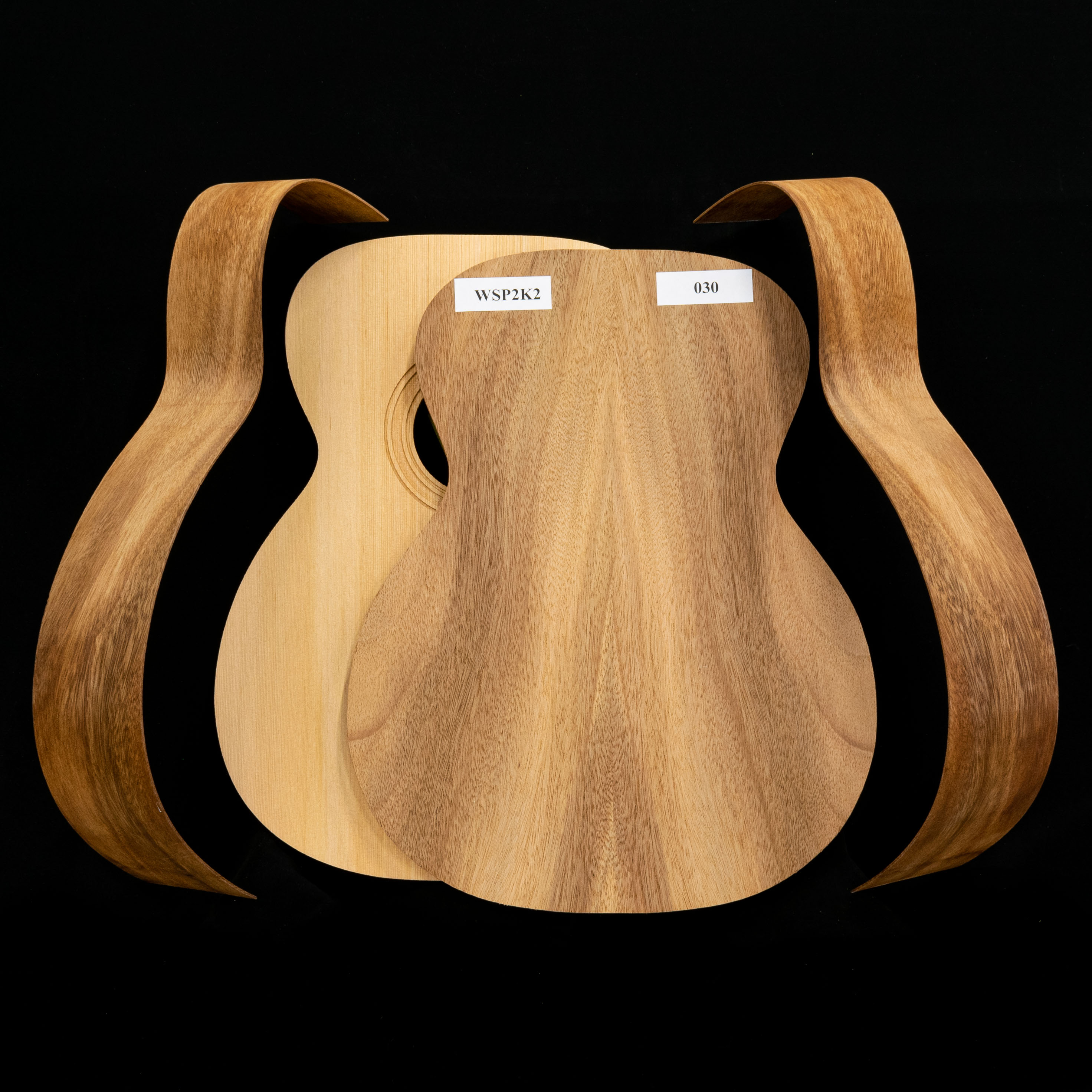 WoodStax OM kit de guitarra Monkeypod, mástil atornillable - 030 WoodStax OM kit de guitarra Monkeypod, mástil atornillable - 030