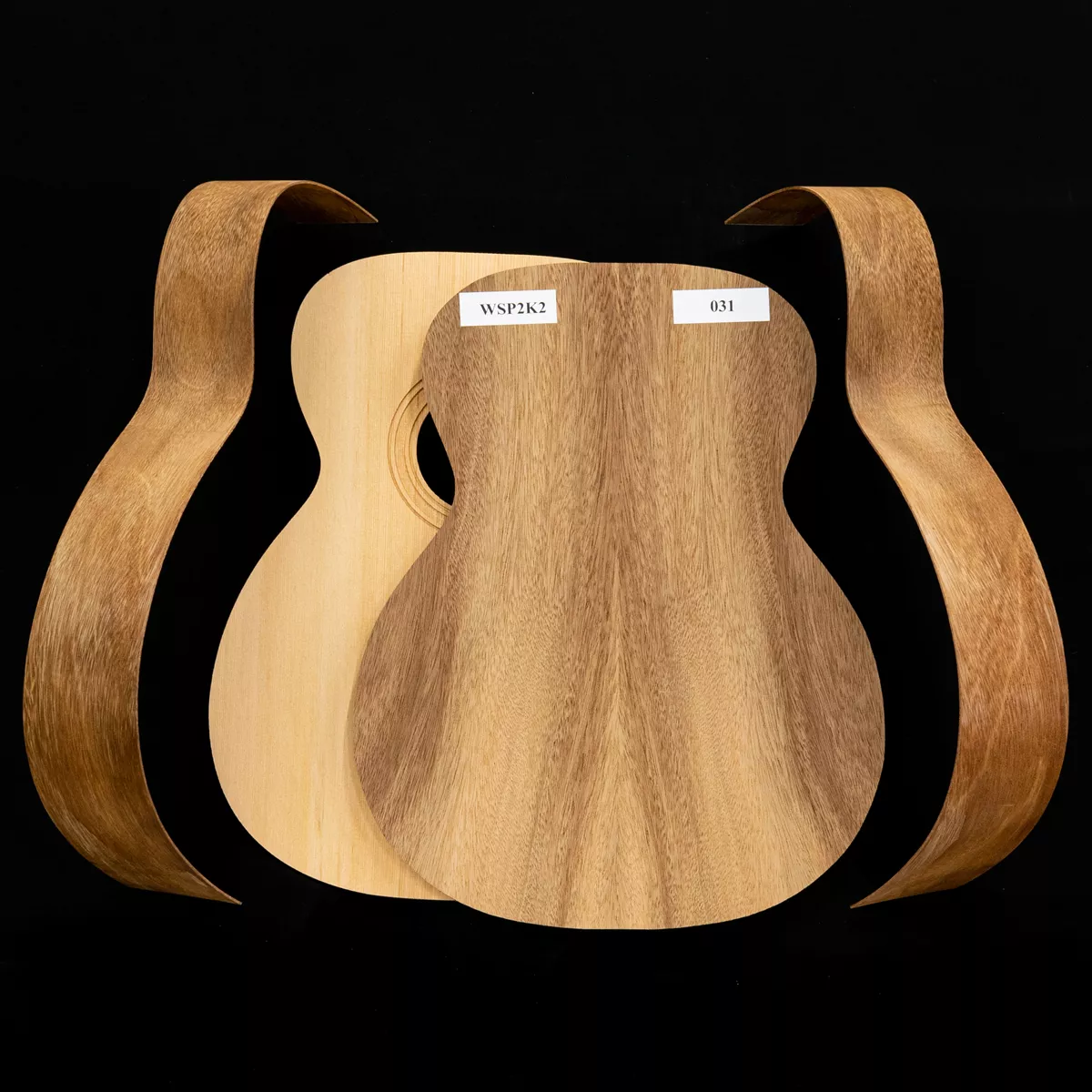 WoodStax OM kit de guitarra Monkeypod, mástil atornillable - 031 WoodStax OM kit de guitarra Monkeypod, mástil atornillable - 031
