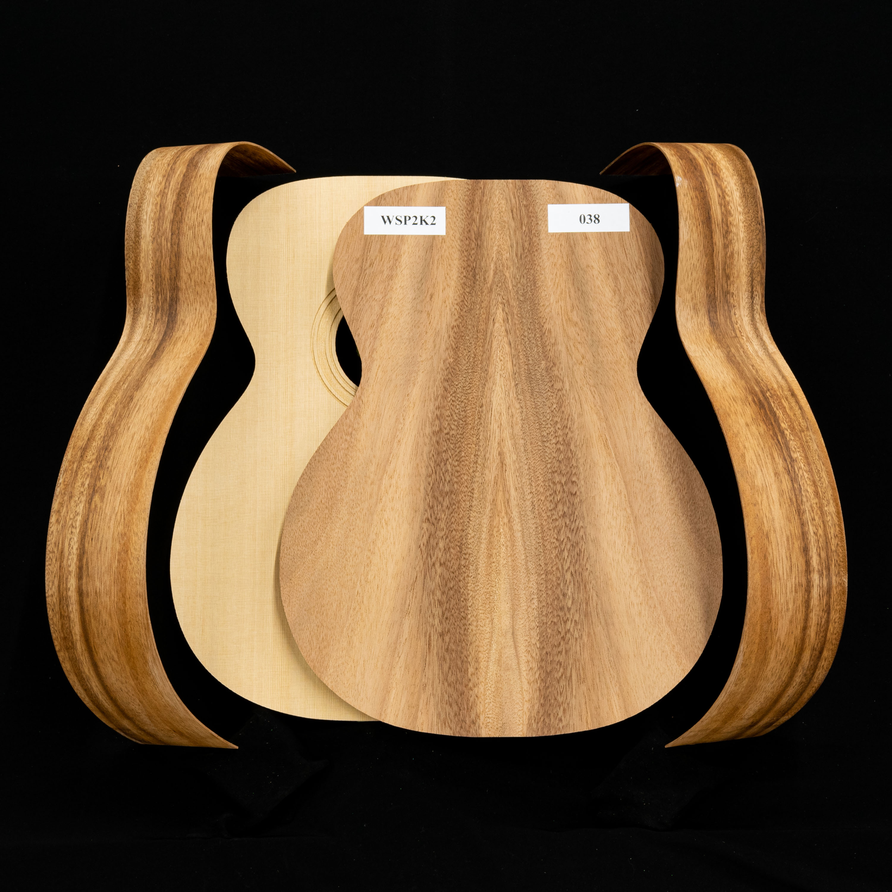 WoodStax OM kit de guitarra Monkeypod, mástil atornillable - 038 WoodStax OM kit de guitarra Monkeypod, mástil atornillable - 038