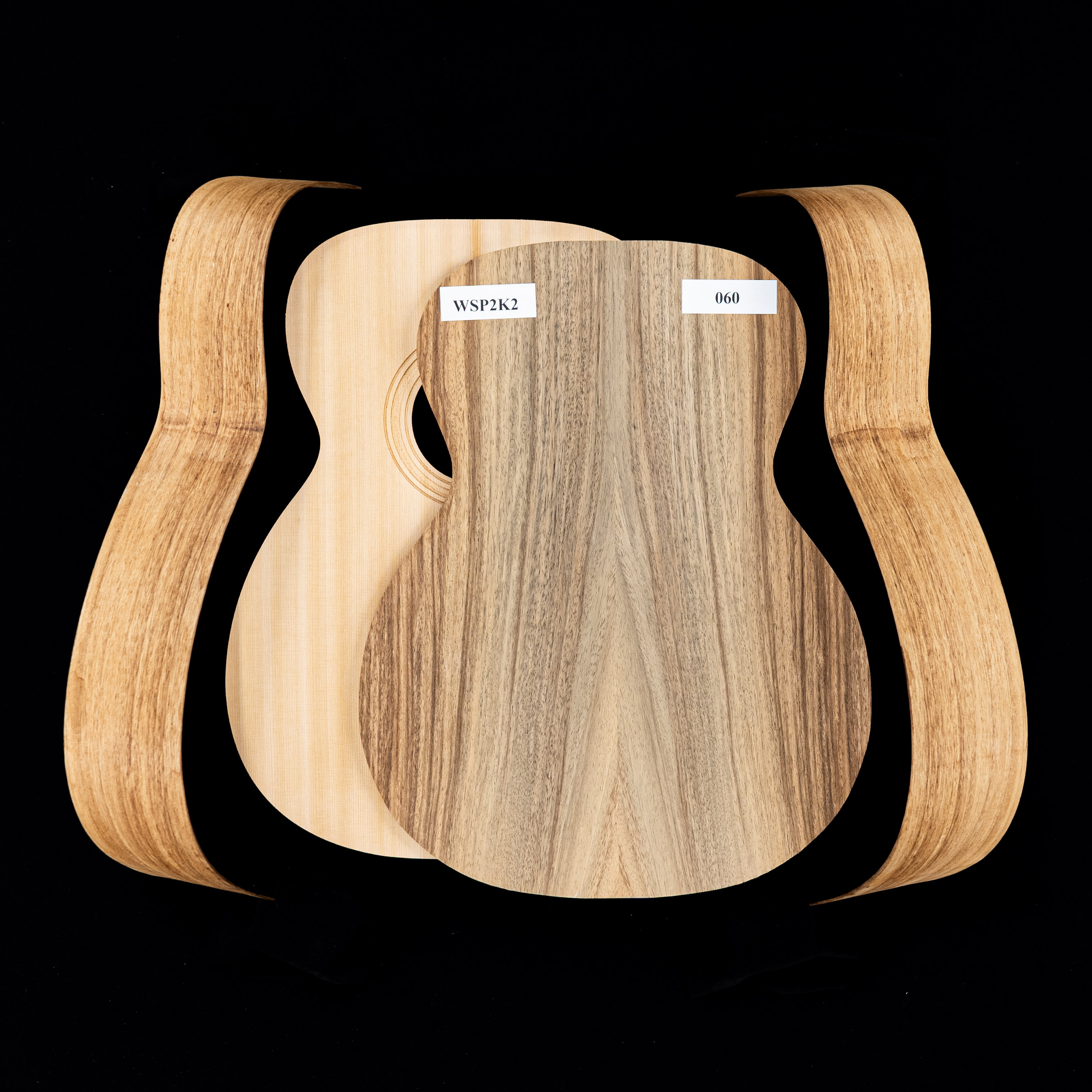 WoodStax OM kit de guitarra Monkeypod, mástil atornillable - 060 WoodStax OM kit de guitarra Monkeypod, mástil atornillable - 060