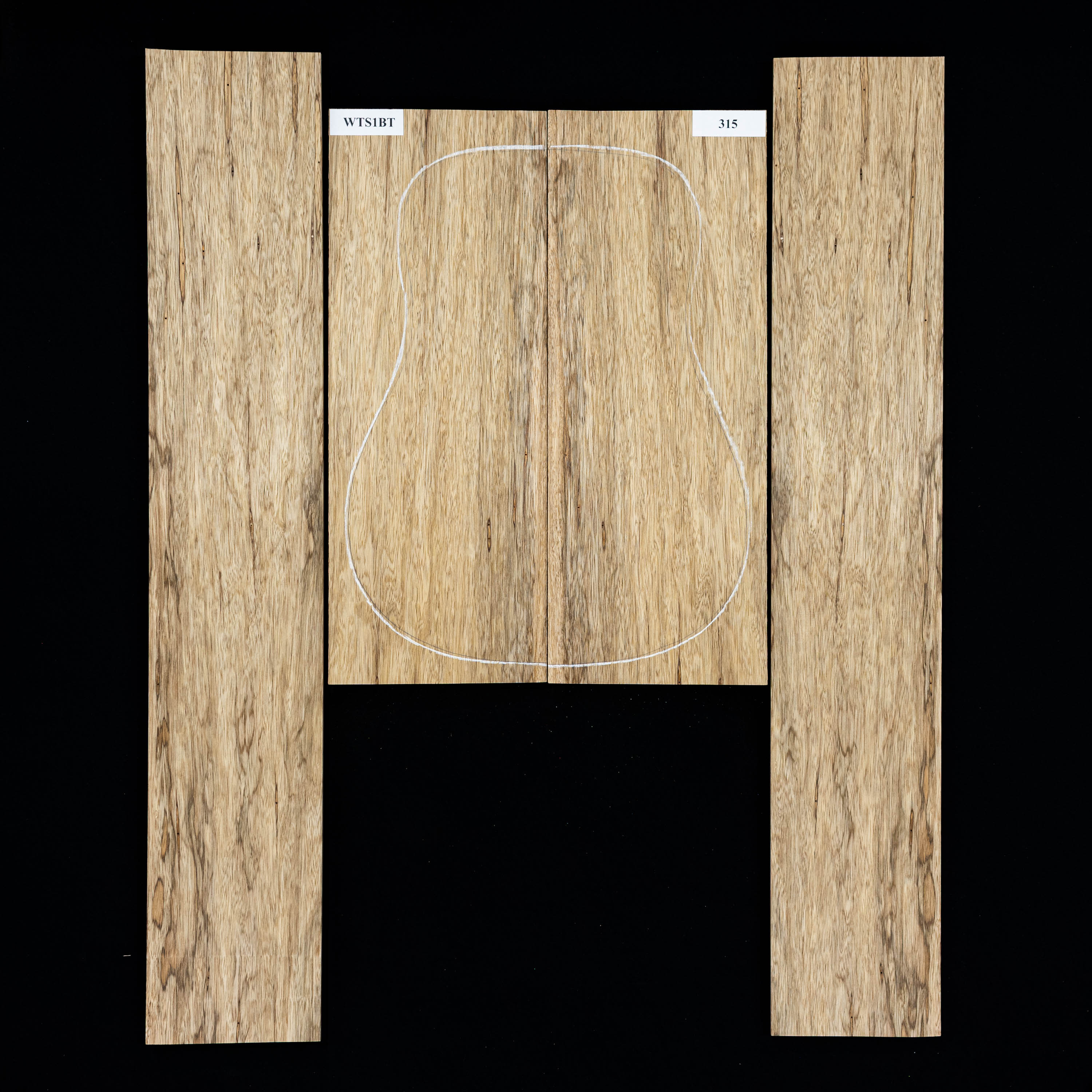 Set de aros y fondo de Black Limba - 315 Set de aros y fondo de Black Limba - 315