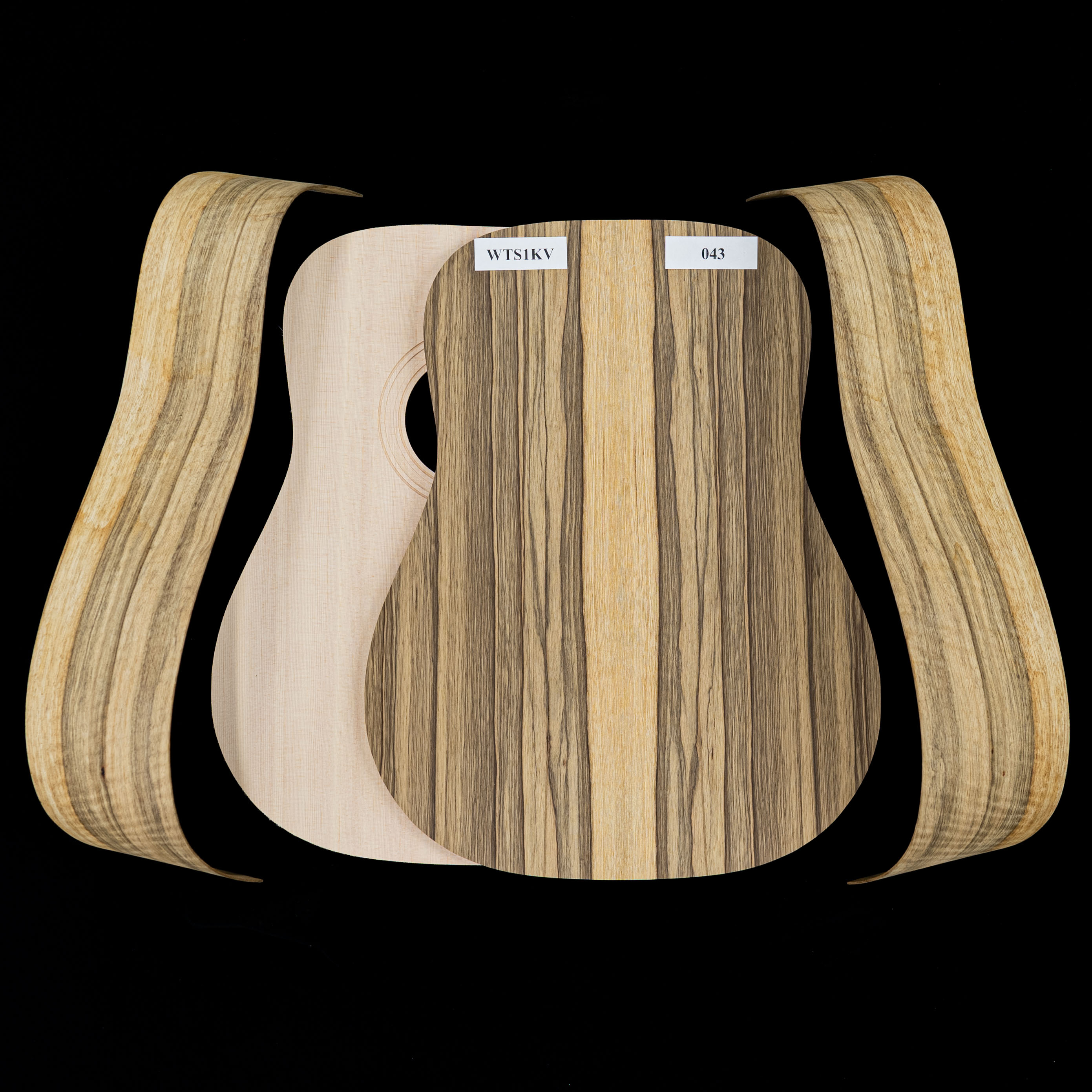 Kit Dreadnought de Black Limba WoodStax con mástil atornillado - 043 Kit Dreadnought de Black Limba WoodStax con mástil atornillado - 043