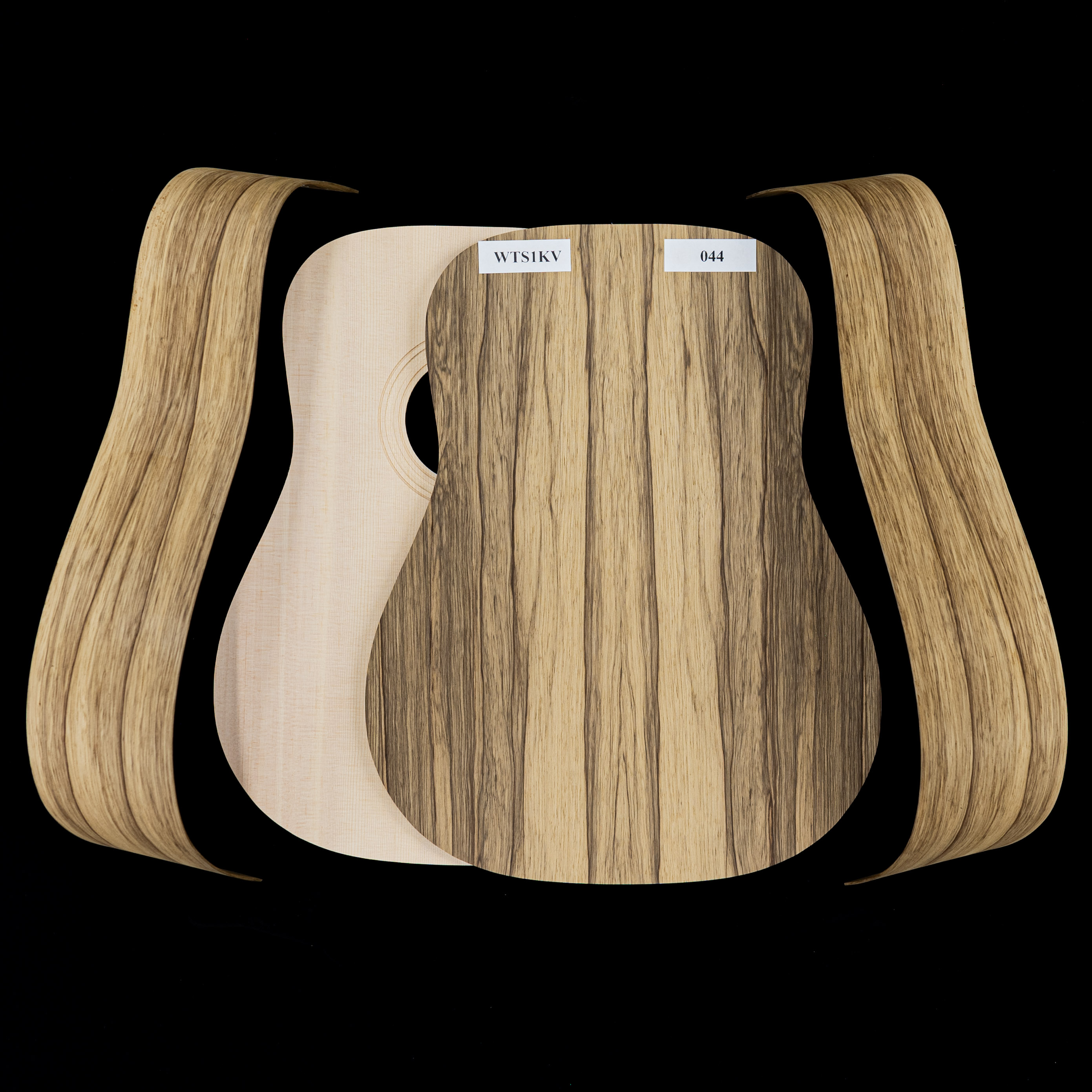 Kit Dreadnought de Black Limba WoodStax con mástil atornillado - 044 Kit Dreadnought de Black Limba WoodStax con mástil atornillado - 044