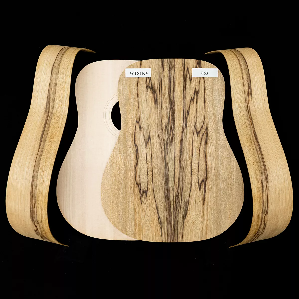 Kit Dreadnought de Black Limba WoodStax con mástil atornillado - 063 Kit Dreadnought de Black Limba WoodStax con mástil atornillado - 063