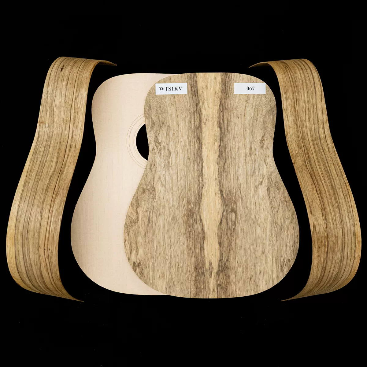 Kit Dreadnought de Black Limba WoodStax con mástil atornillado - 067 Kit Dreadnought de Black Limba WoodStax con mástil atornillado - 067
