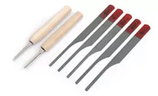 Sierras y limas para orificios de pasador de puente