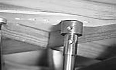 Threaded brass shoe