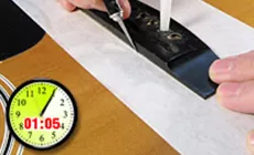 fijar el puente con pines acústicas de ubicación del puente (siguiente 5min)