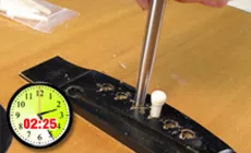 escariado de los orificios (siguiente 15min)