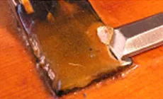 Parte superior cubierta de epoxi