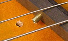 Hole for pickup lead