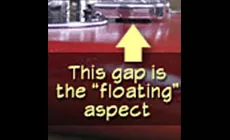 Aspecto flotante del puente de tremolo flotante