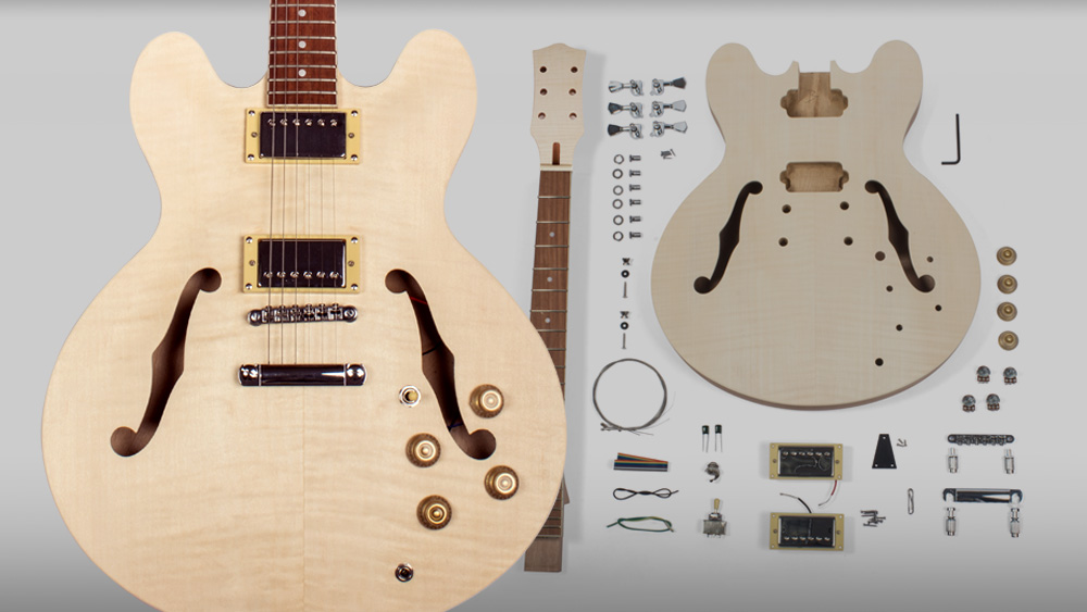 Instrucciones para Kit de Guitarra eléctrica semi-hollowbody