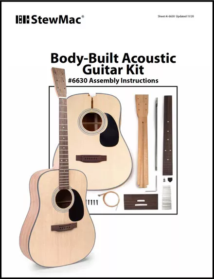 Cubierta de Kit de Guitarra acústica con cuerpo