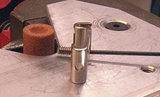 Grinding the saddle screw