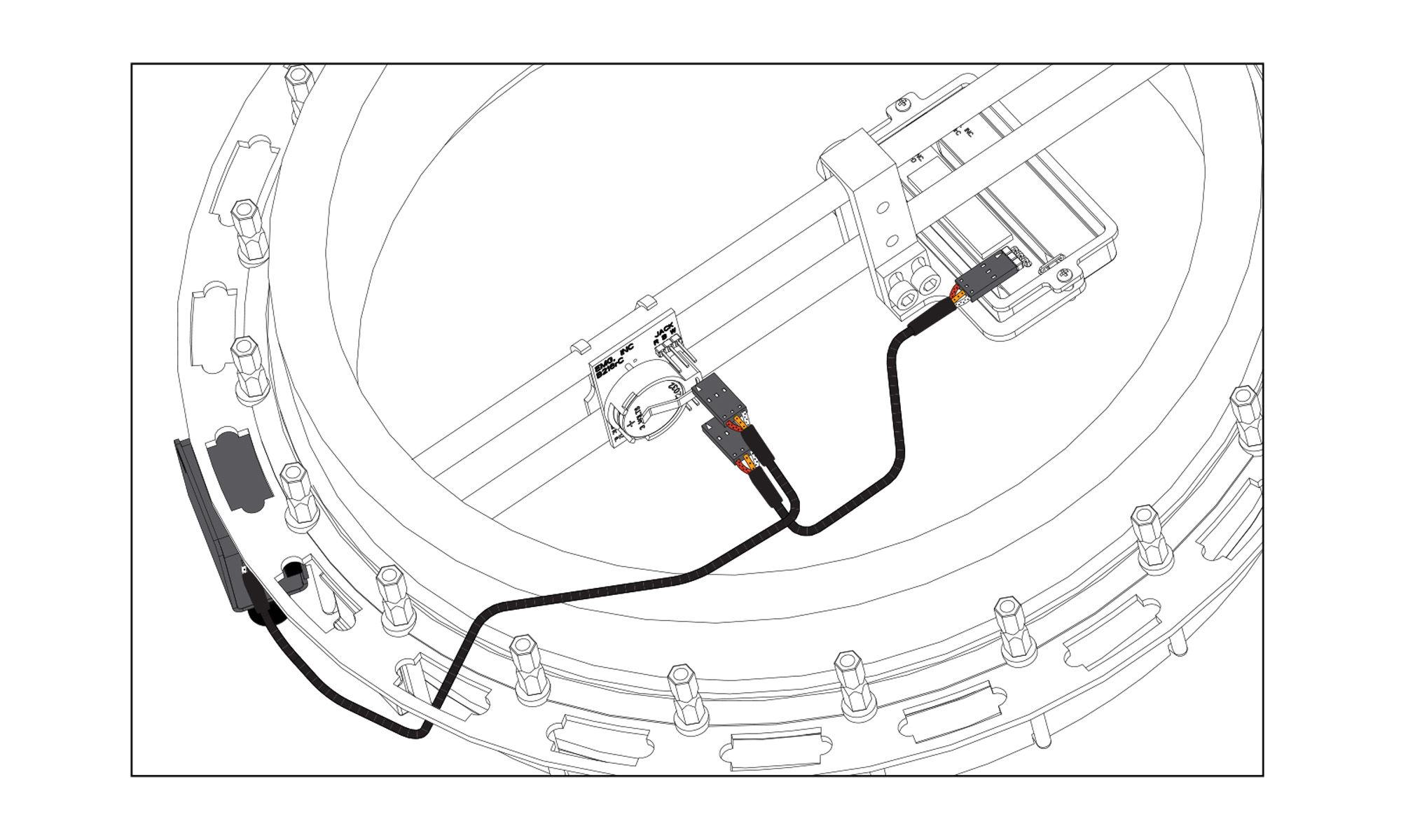 Instrucciones de instalación de la pastilla de banjo EMG ACB
