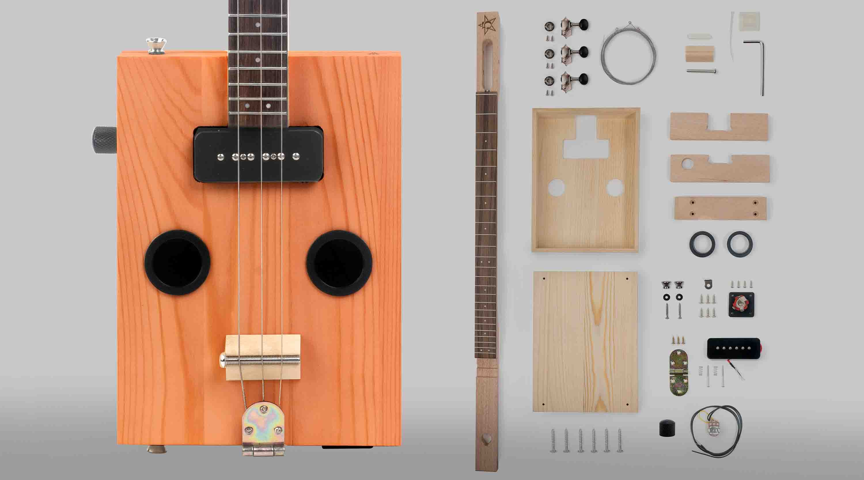 Cómo construir una caja de puros Kit de Guitarra