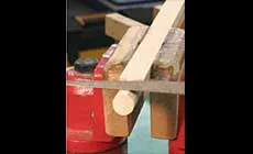 Hacer un tenón redondo