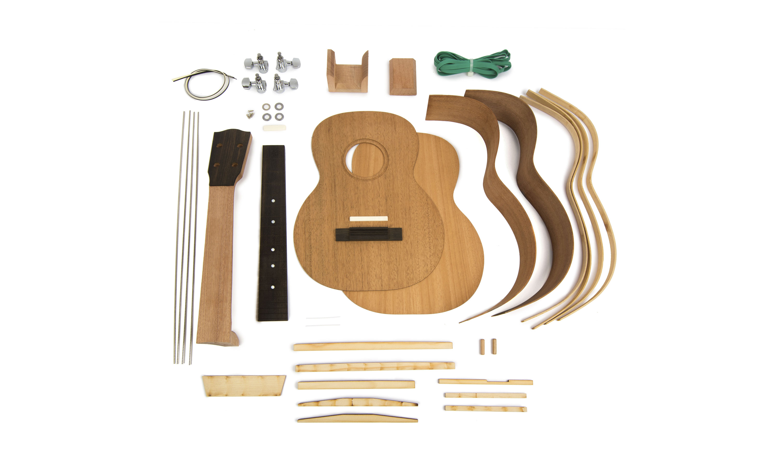 Instrucciones para el kit StewMac Premium de Ukulele de madera maciza