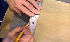 Marcar la línea central