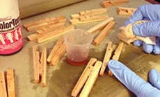 Fotografía: acabado de las abrazaderas