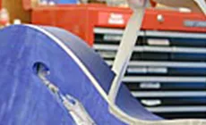 Extracción de la cinta de látex