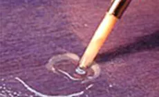 Drop-filllaca transparente en el área