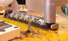 Pieza trasera sucia Les Paul