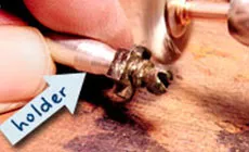 Limpieza de las piezas de las ruedas de alambre