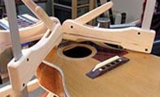 Photo: gluing the neck
