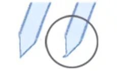 Fresa en una maquinilla: primer plano