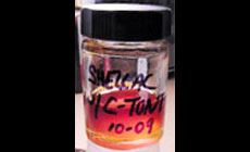 Photo: colored shellac