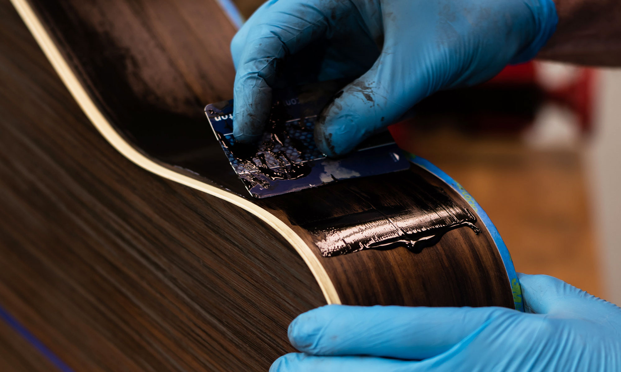 Uso de ColorTone Powdered Grain Filler