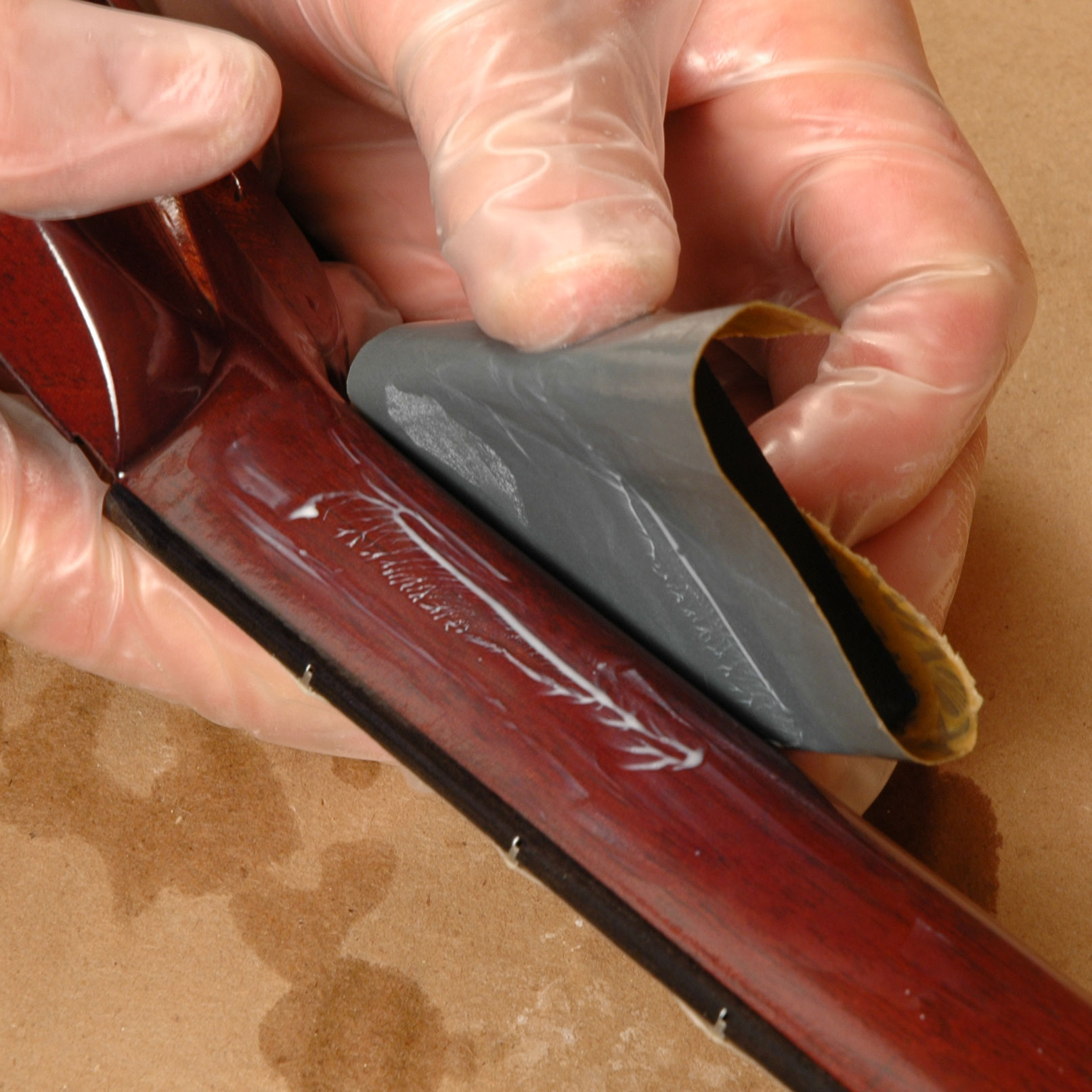 Arena húmeda antes del pulido