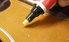 Llenado de gota de laca