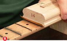Radius sanding