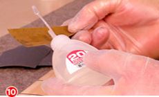 Super glue for finishing