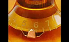 Foto: indicador de posición del perilla 