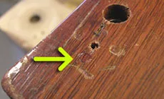 Llenado de gotas de pegamento