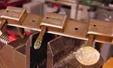 Ejes de sintonizador antiguos