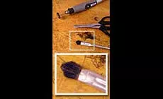 Recorte de un cepillo