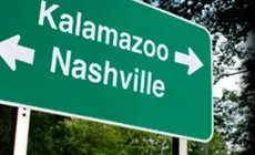 Señal de carretera Nashville/Kalamazoo