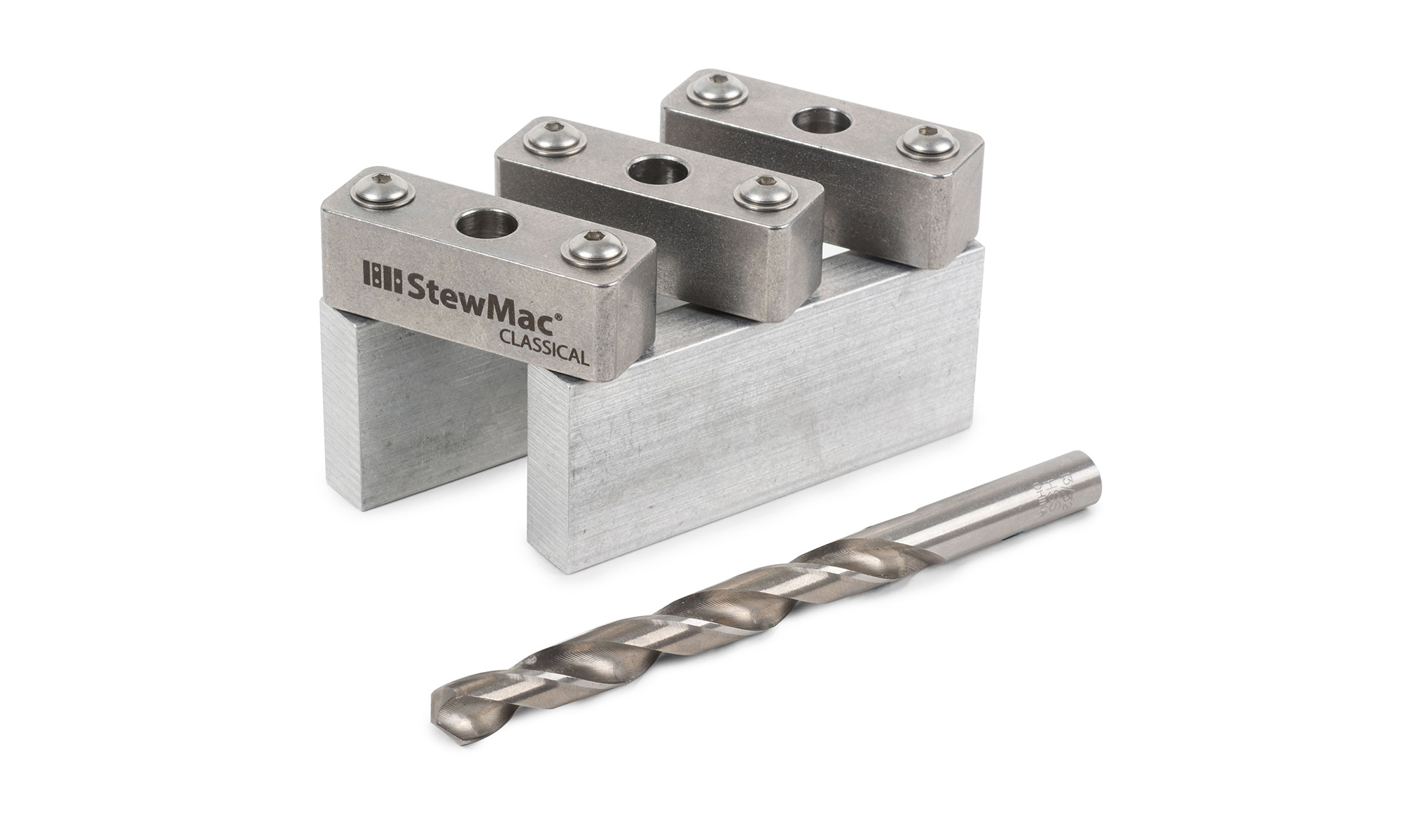 Plantilla de taladro de sintonizador para cabezales ranurados