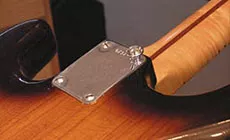 Botón instalado en la placa del mástil 