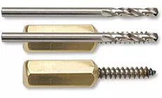 Juego de taladro y terraja con botón de correa