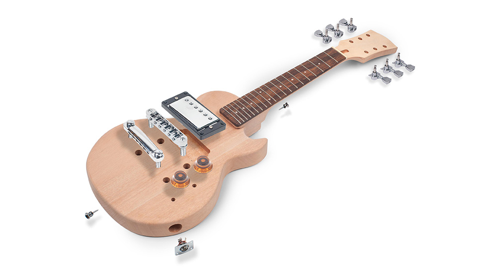 Instrucciones para el kit de guitarra eléctrica estilo Mini LP