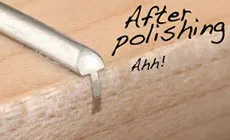 Fret después del pulido