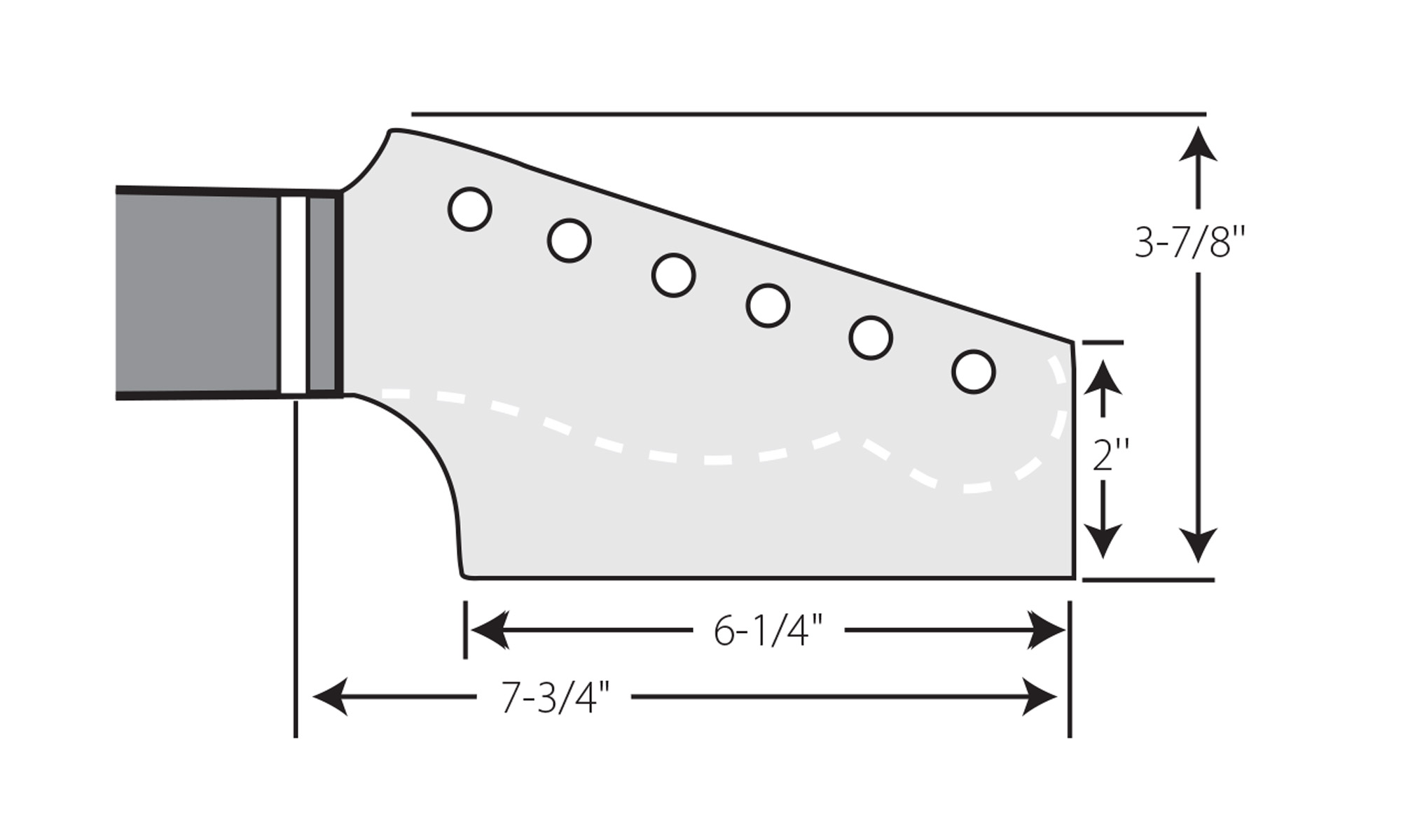 Forma de la cabeza de la pala